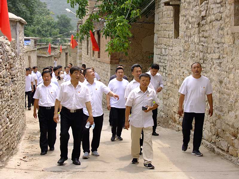 让党旗高高飘扬---安博网页版集团党员参观大峰山红色教育基地活动